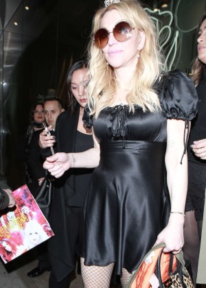 Courtney Love Leaves Nasty Gal in West Hollywood