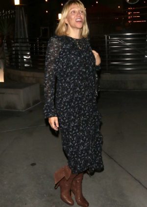 Courtney Love - Leaving the Arclight Hollywood in LA