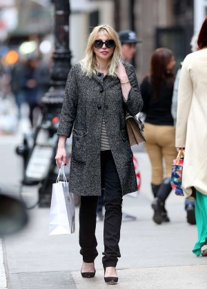 Courtney Love out in New York