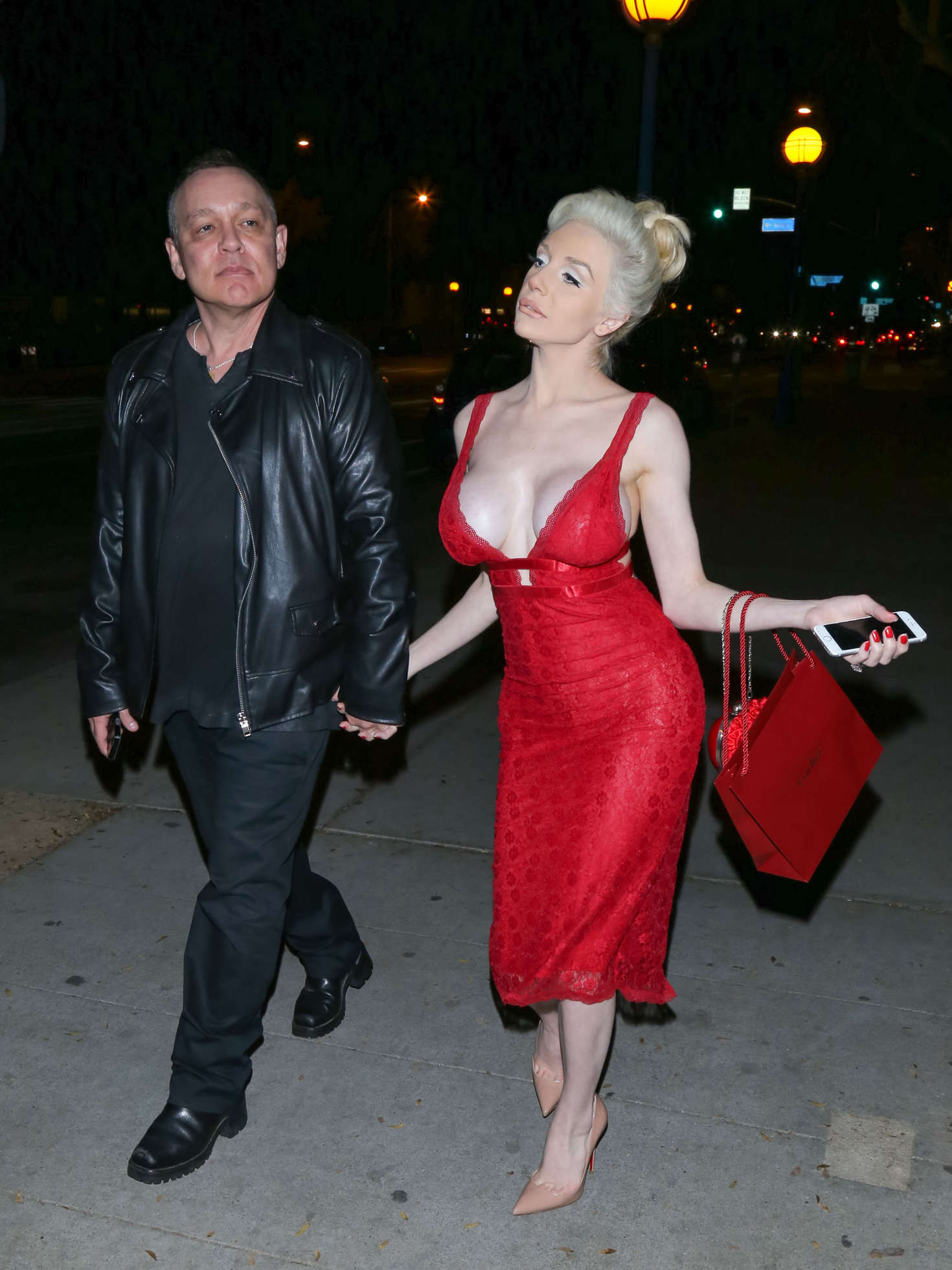 Courtney Stodden at Dan Tana's in West Hollywood