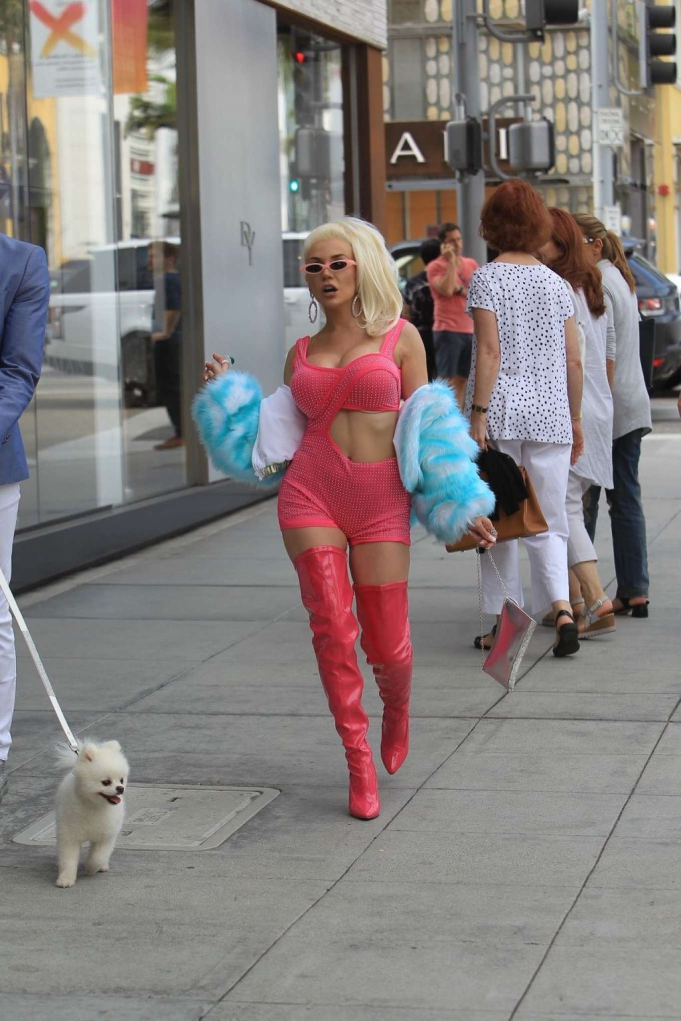 Courtney Stodden on Rodeo Drive in Beverly Hills. 