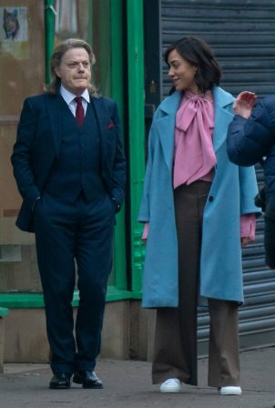 Cush Jumbo - 'Stay Close' filming in Manchester