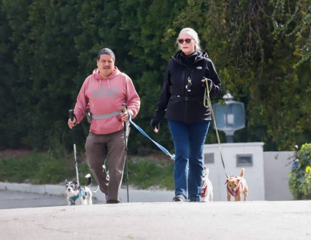 Cybill Shepherd - Spotted out with her dogs in Los Angeles