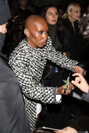 Cynthia Erivo - Leaves the Louis Vuitton after-party at Maxim's in Paris