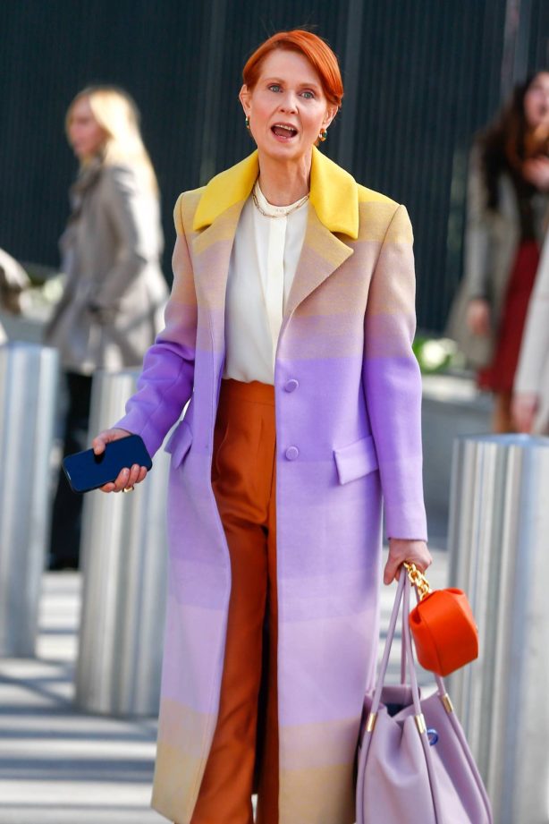 Cynthia Nixon - Is seen on the set of 'And Just Like That...' in New York