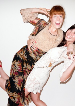 Daisy Lowe and Florence Welch - Terry Richardson photoshoot 2013
