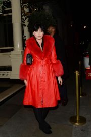 Daisy Lowe - Exiting Rosie Huntington Whiteley Launch in London
