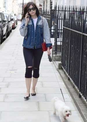 Daisy Lowe out in London