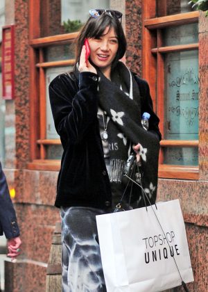 Daisy Lowe out in Primrose Hill