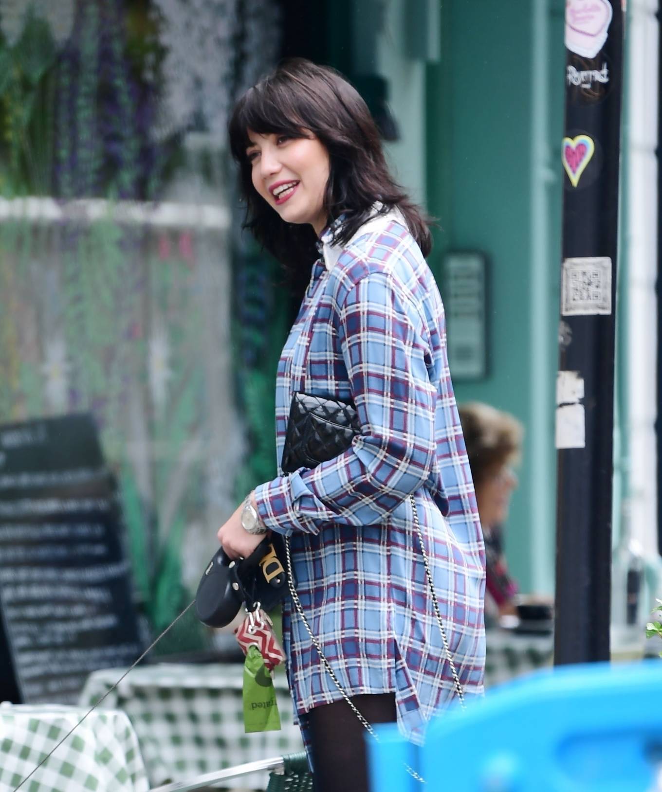 Daisy Lowe – Out walking her dog in Primrose Hill
