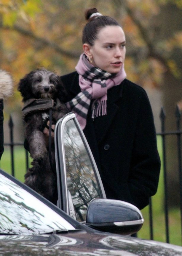 Daisy Ridley - Seen out with her dog in Primrose Hill