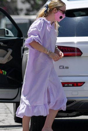Dakota Fanning - Arriving at a spa in Beverly Hills