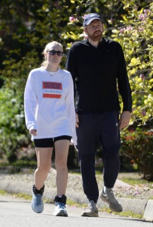 Dakota Fanning - Is spotted with White Lotus producer David Bernard in Los Angeles