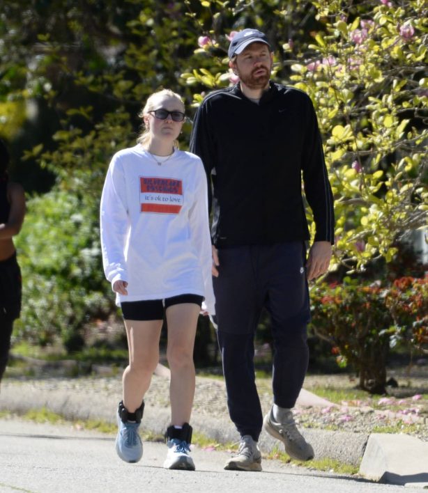 Dakota Fanning - Is spotted with White Lotus producer David Bernard in Los Angeles