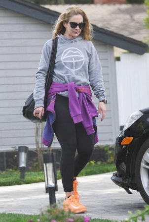 Dakota Fanning - Makeup-free after tennis practice with CaCee Cobb and Meagan Camper