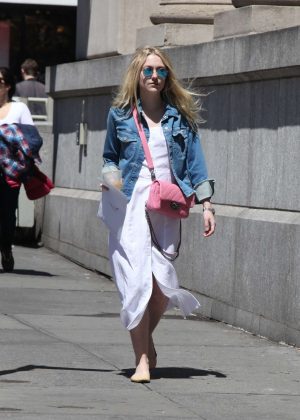 Dakota Fanning - Out and about in New York