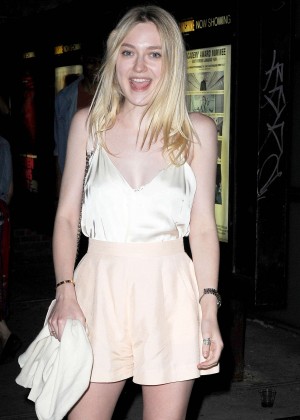 Dakota Fanning - Out in the evening in Soho