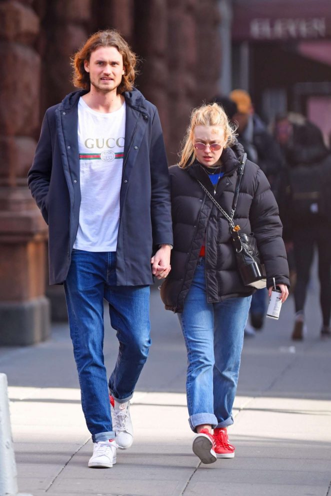 Dakota Fanning with boyfriend out in NYC