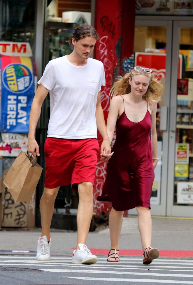 Dakota Fanning with Henry Frye - Out in NYC