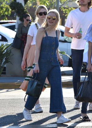 Dakota Fanning with her family out in LA