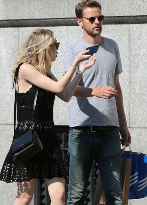 Dakota Fanning with Jamie Strachan Out in NYC