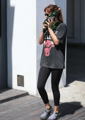 Dakota Johnson - Arrives to the gym in Los Angeles