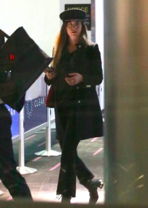 Dakota Johnson at LAX International Airport in Los Angeles