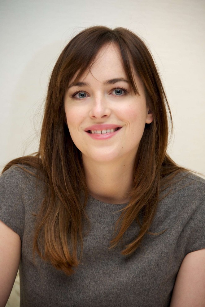 Dakota Johnson - "Fifty Shades of Grey" Press Conference in Los Angeles