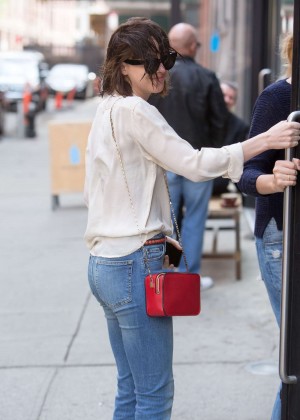 Dakota Johnson in Jeans Out in New York