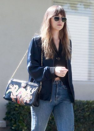 Dakota Johnson in Jeans - Shopping in Los Angeles