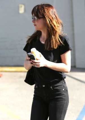 Dakota Johnson in Tight Jeans Out in Los Angeles