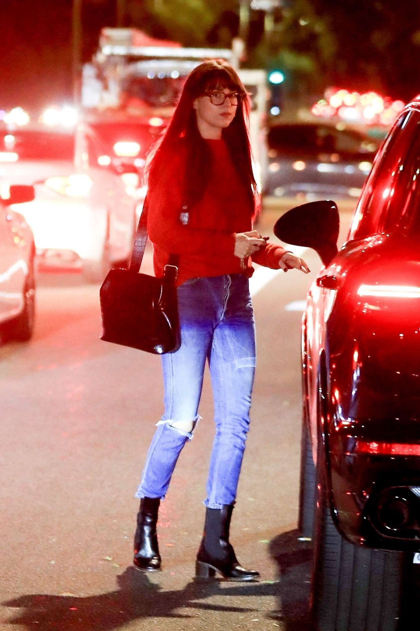 Dakota Johnson - Leaving Meche Salon in Beverly Hills. 
