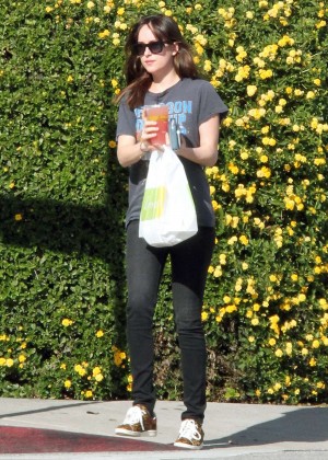 Dakota Johnson in Jeans  Out in Los Angeles