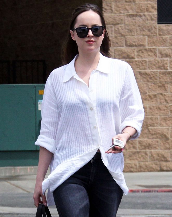 Dakota Johnson out for lunch in West Hollywood