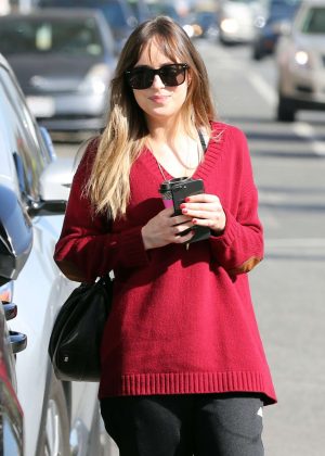 Dakota Johnson - Out grabbing a coffee in West Hollywood