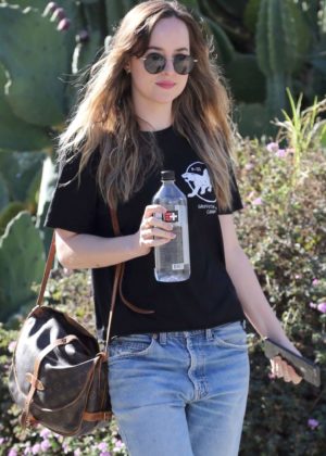 Dakota Johnson - Out running errands in Hollywood