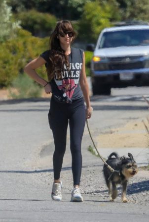 Dakota Johnson - Out with her dog in Malibu