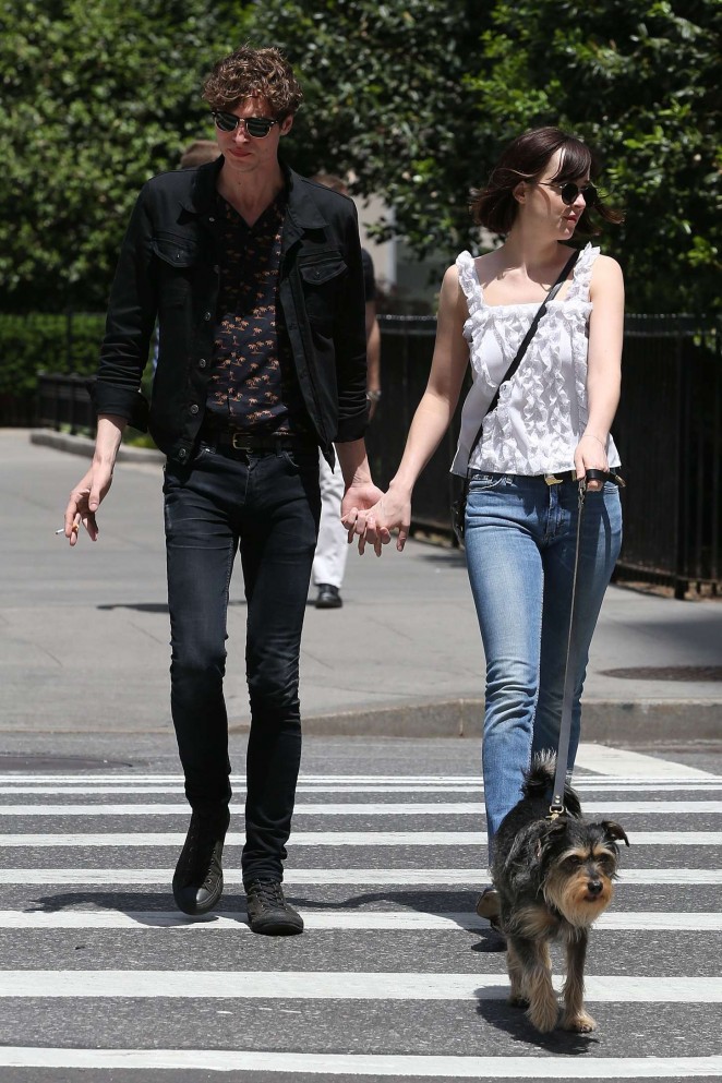 Dakota Johnson with boyfriend out in New York