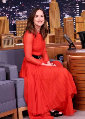 Dakota Johsnon on 'The Tonight Show Starring Jimmy Fallon' in NY