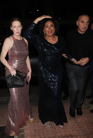Dame Shirley Bassey - Arriving at the star studded Attitude Awards in London
