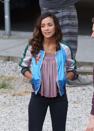Dania Ramirez on the set of 'Once Upon a Time' in Vancouver