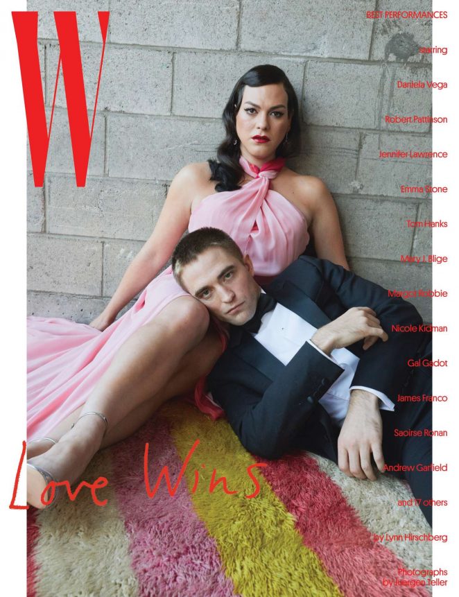 Daniela Vega and Robert Pattinson - W Magazine (January 2018)