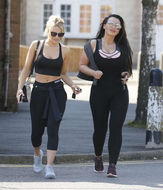 Danielle Armstrong and Lauren Goodger - Leaving Gym in Essex