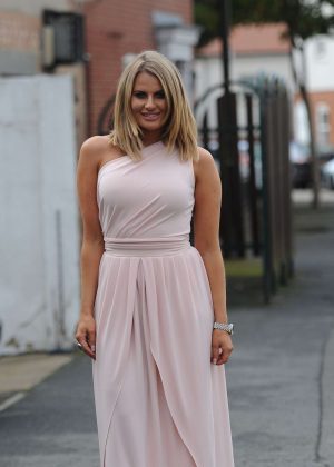 Danielle Armstrong - Films scenes for a charity breast cancer ball in Essex