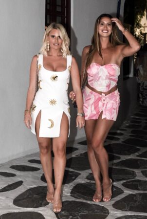 Danielle Armstrong - With Ferne McCann spotted in Mykonos Town - Greece