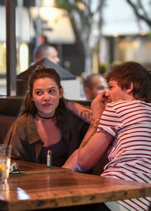 Danielle Campbell and Louis Tomlinson at a romantic dinner in West Hollywood