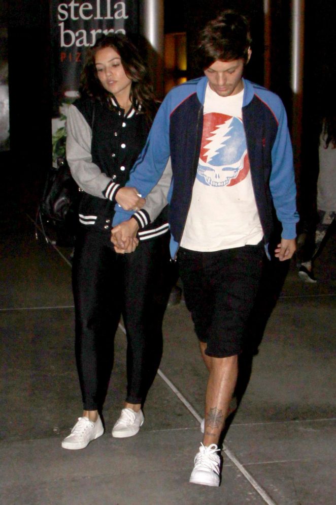 Danielle Campbell and Louis Tomlinson - Leaving Arclight Cinemas in Hollywood