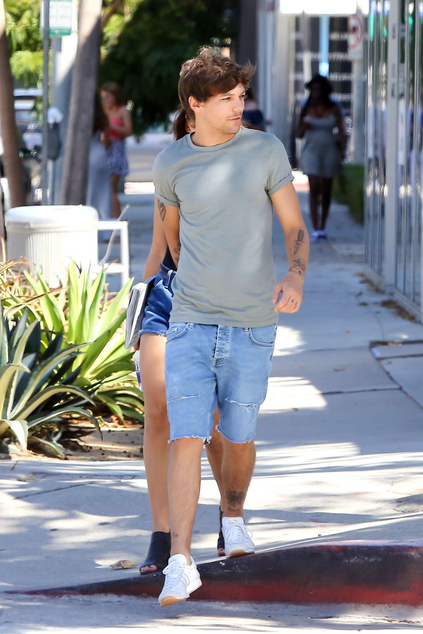 Danielle Campbell and Louis Tomlinson - Shopping in West Hollywood. 