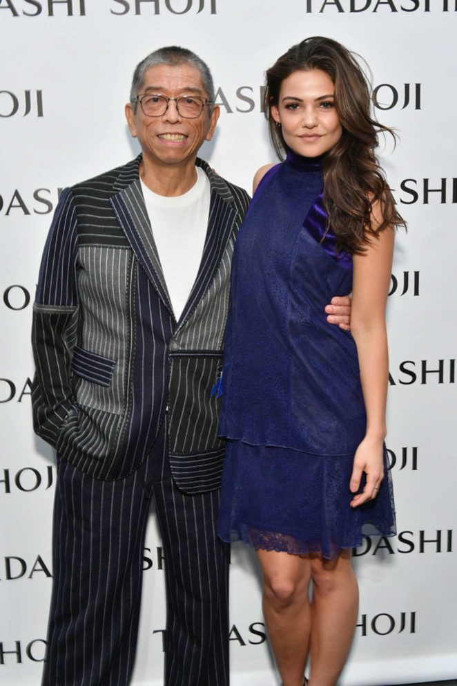 Danielle Campbell - Tadashi Shoji fashion show - 2017 New York Fashion Week in NYC