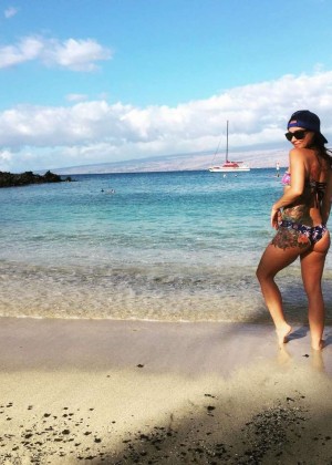 Danielle Harris in a Bikini in Hawaii - Instagram Pic